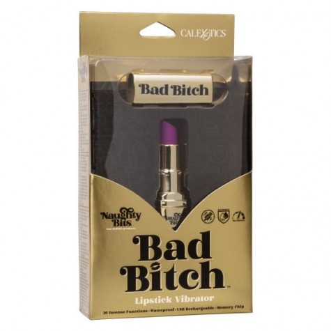 Мини-вибратор в виде тюбика помады Naughty Bits Bad Bitch Lipstick Vibrator